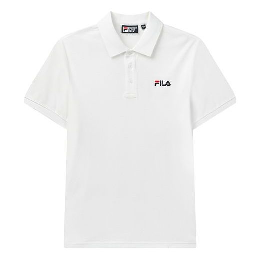 Poolopaita FILA Short Sleeve Logo Polo Valkoinen | F11M028126F-WT