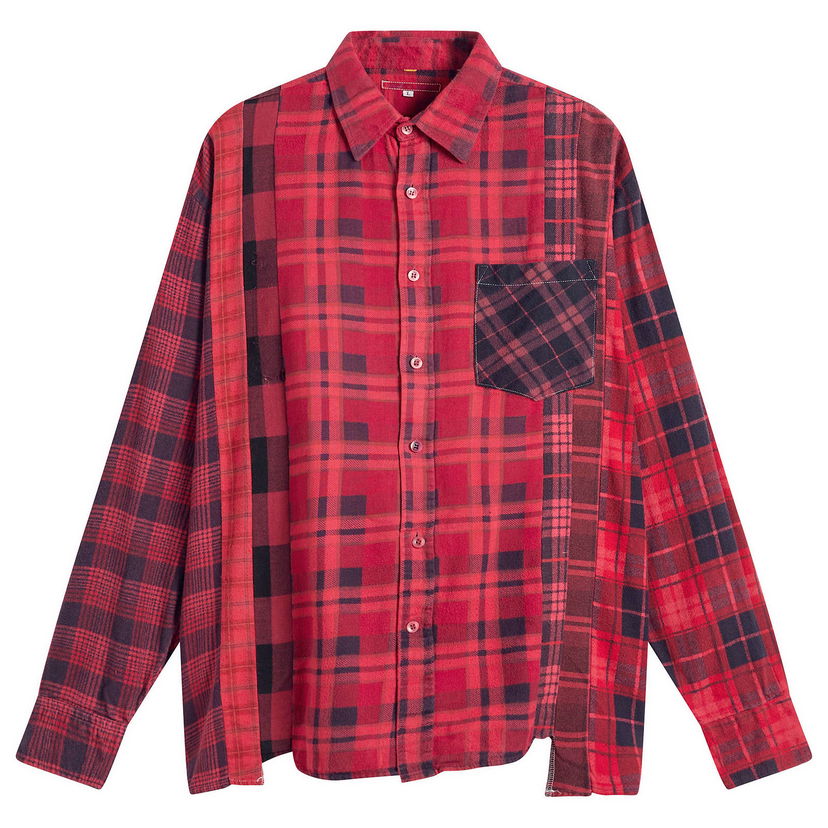 Paita Needles 7 Cuts Over Dyed Flannel Shirt Monivärinen | RW394-A