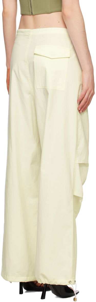 Cargo housut Dion Lee Parachute Trousers with Drawstring Waist Beige | C2100R23, 2