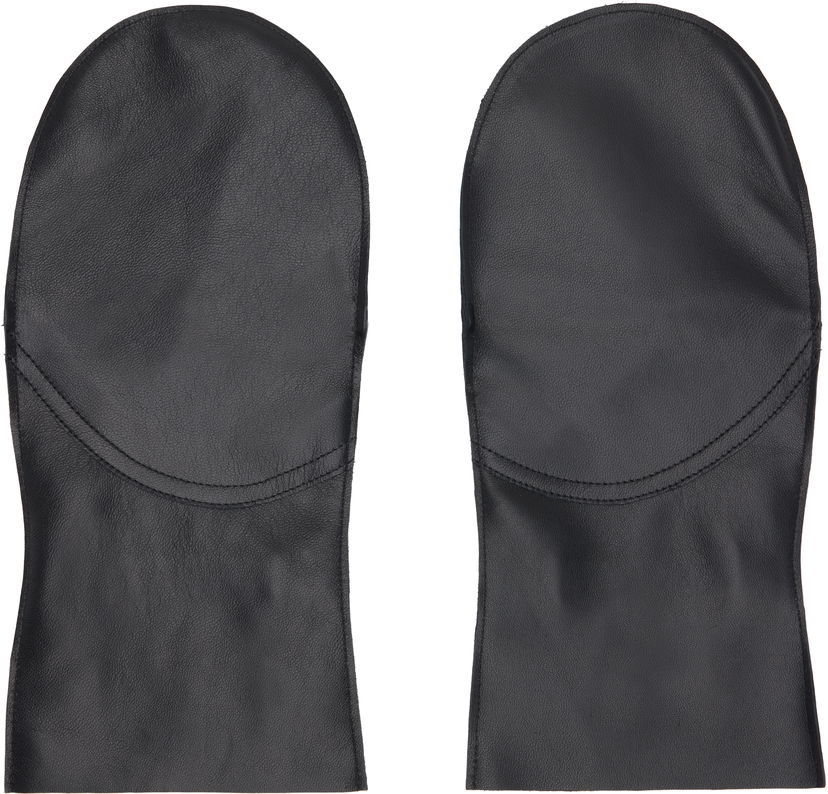 Käsineet sage NATION SAGE NATION Leather Mittens Musta | S143 MITTENS LEATHER BLACK