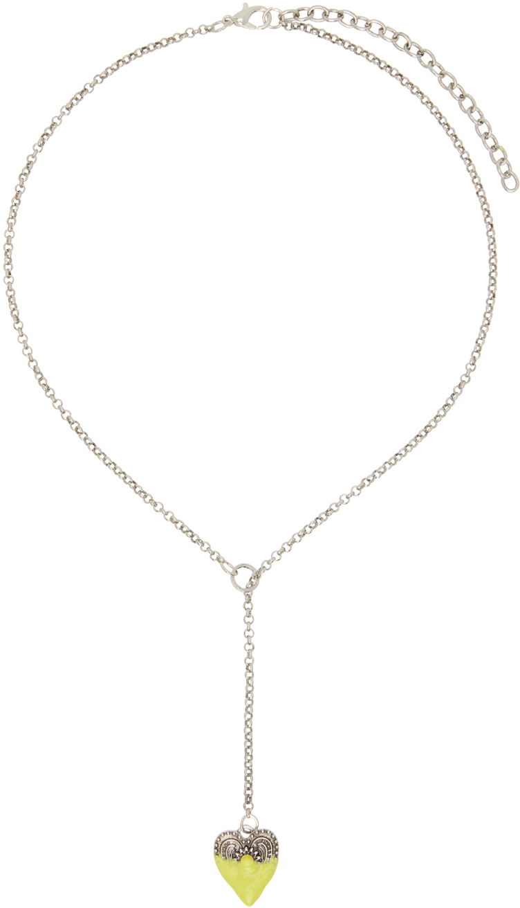 Kaulakoru Ottolinger Ottolinger Dipped Heart Y-Necklace Keltainen | 1251507121