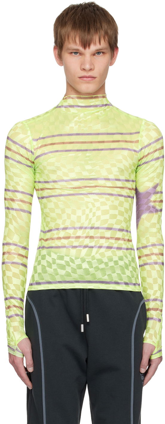 T-paita Collina Strada Collina Strada Checkered Turtleneck Top Vihreä | XX3221