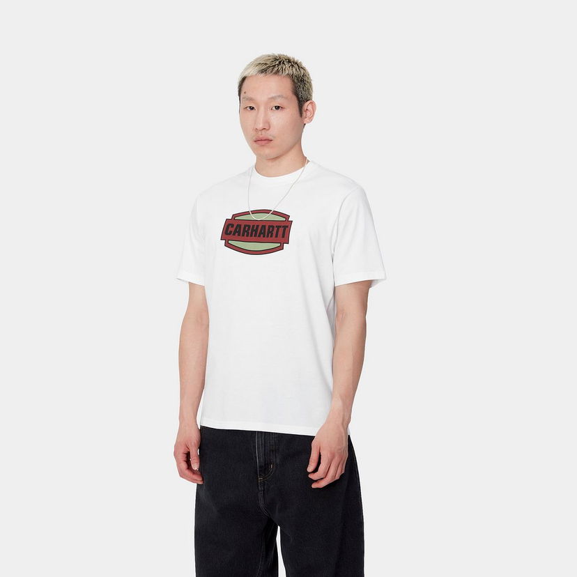 T-paita Carhartt WIP Short Sleeve Graphic Logo T-Shirt Valkoinen | I033637_9