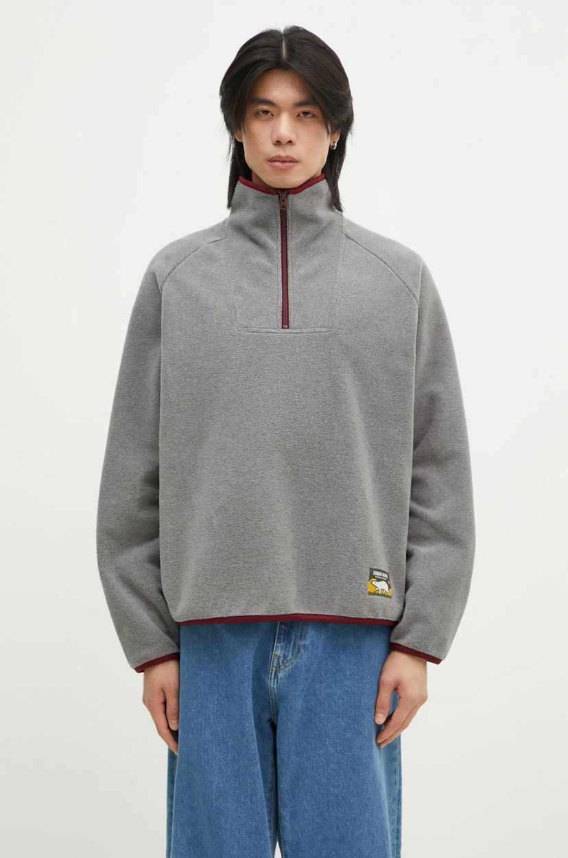Huppari Human Made Human Made Fleece Half-Zip Sweatshirt Harmaa | HM28CS019
