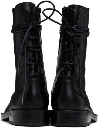 Vaatteet Ann Demeulemeester Ann Demeulemeester Heiko Leather Boots Musta | CO02-M-A40-LT047-099, 1