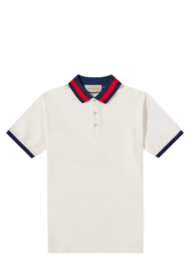Poolopaita Gucci GRG Collar Polo Shirt Valkoinen | 701735-XJELJ-9750