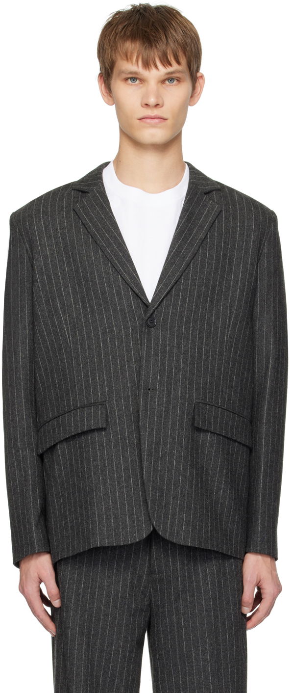 Takki Samsoe Samsoe Samsøe Samsøe Cho Pinstripe Blazer Harmaa | M23400040