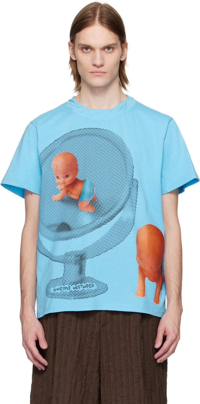 T-paita Vivienne Westwood Vivienne Westwood Baby Isla T-Shirt Sininen | 3G01003F-J001M-