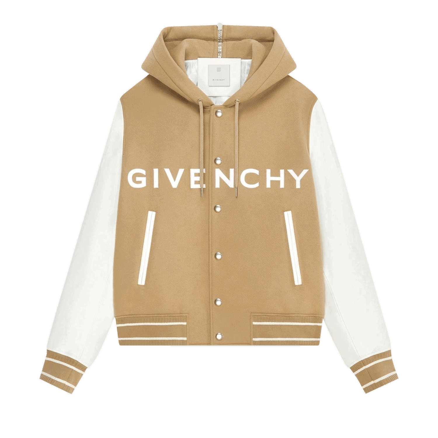 Bomber-takki Givenchy Hooded Bomber Jacket Beige | BM00XX6Y16 118, 0