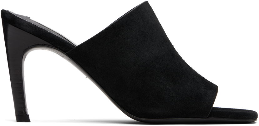 Vaatteet TOTEME TOTEME Bandeau Suede Mules Musta | 253-WAS0245-LE0004
