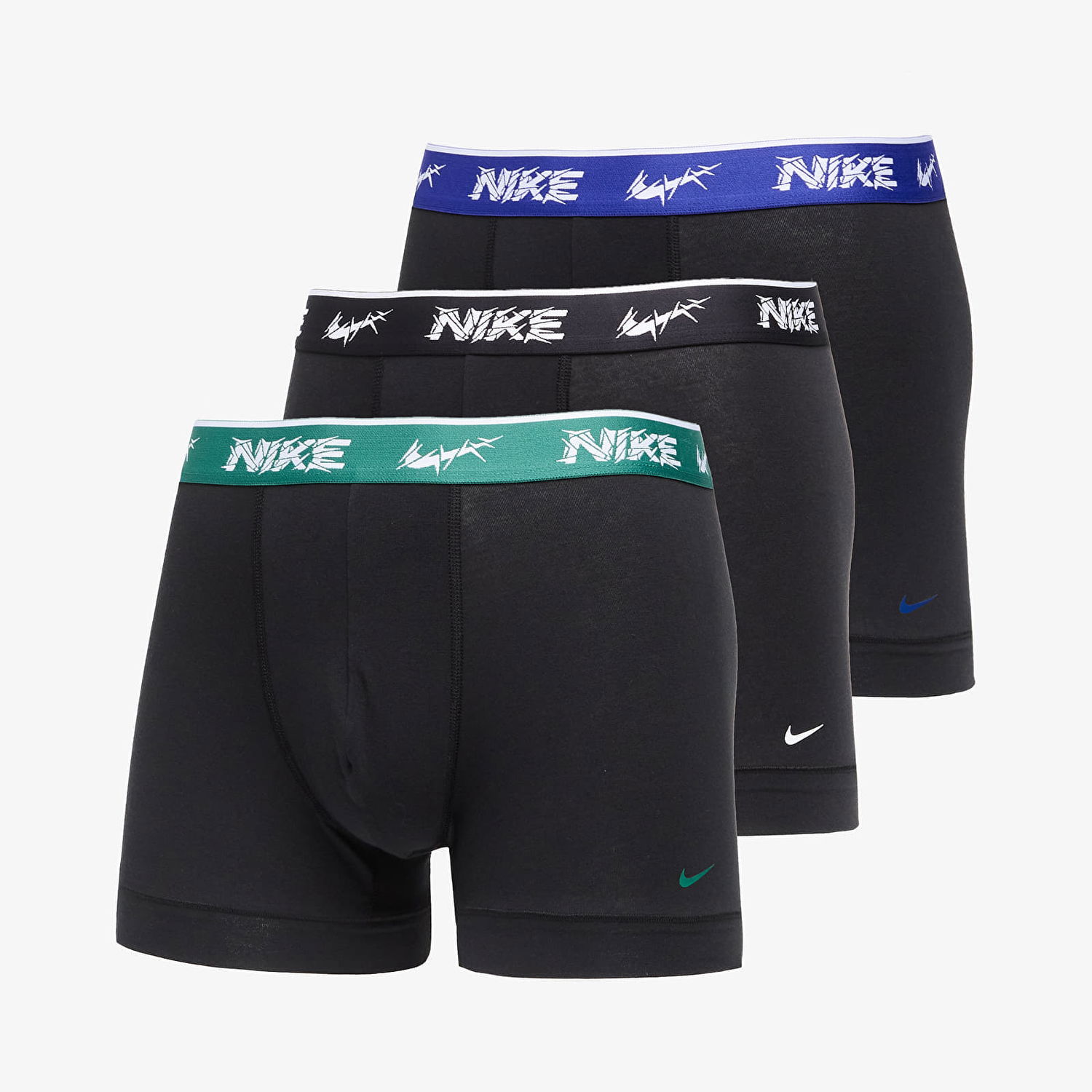 Nyrkkeilijät Nike DRI-FIT Everyday Cotton Stretch Trunk 3-Pack Black Musta | 0000KE1008-EYC, 0