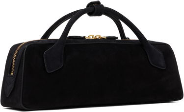 Käsilaukku Alaïa 'Le Teckel' Suede Top Handle Bag Musta | AA1S06026CA328, 4