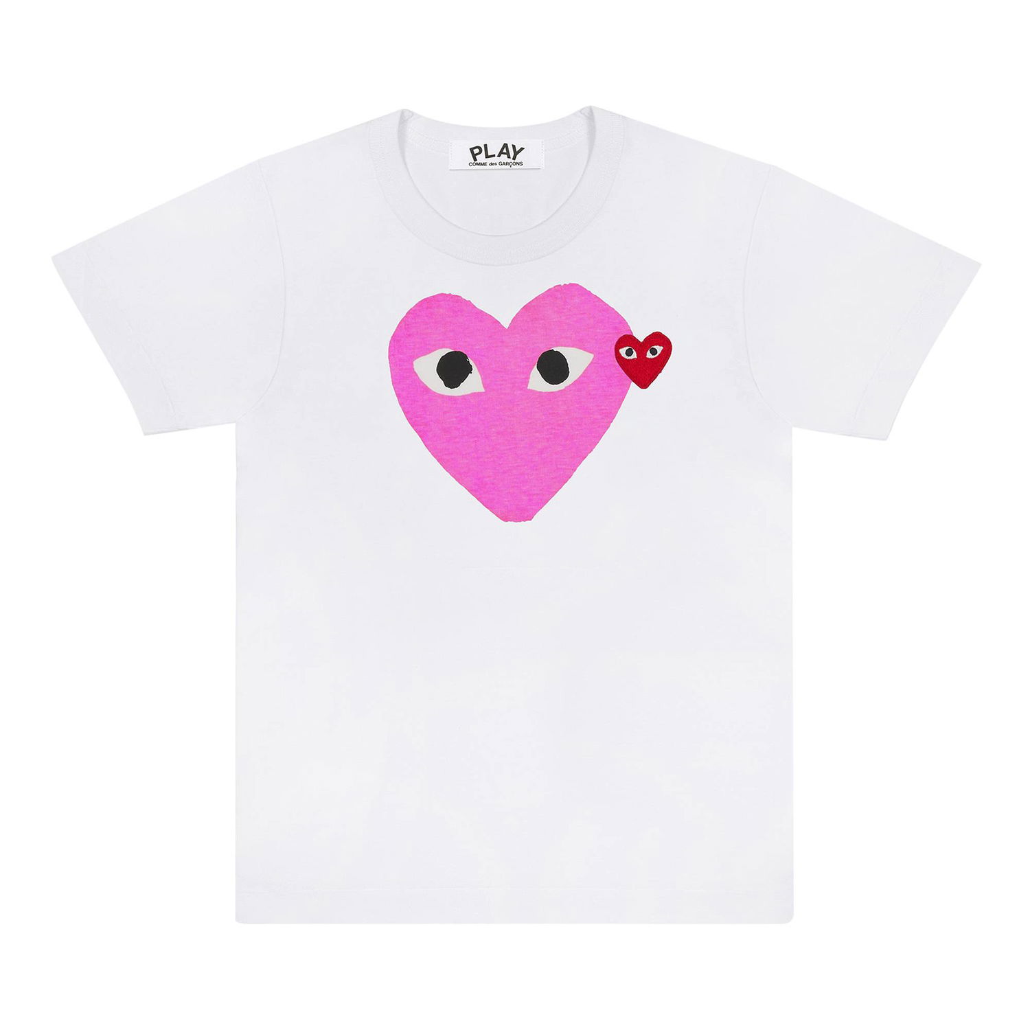 T-paita Comme des Garçons PLAY Colored Heart T-Shirt Valkoinen | AZ T105 051 4, 1