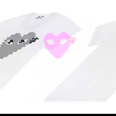 T-paita Comme des Garçons PLAY Colored Heart T-Shirt Valkoinen | AZ T105 051 4, 1