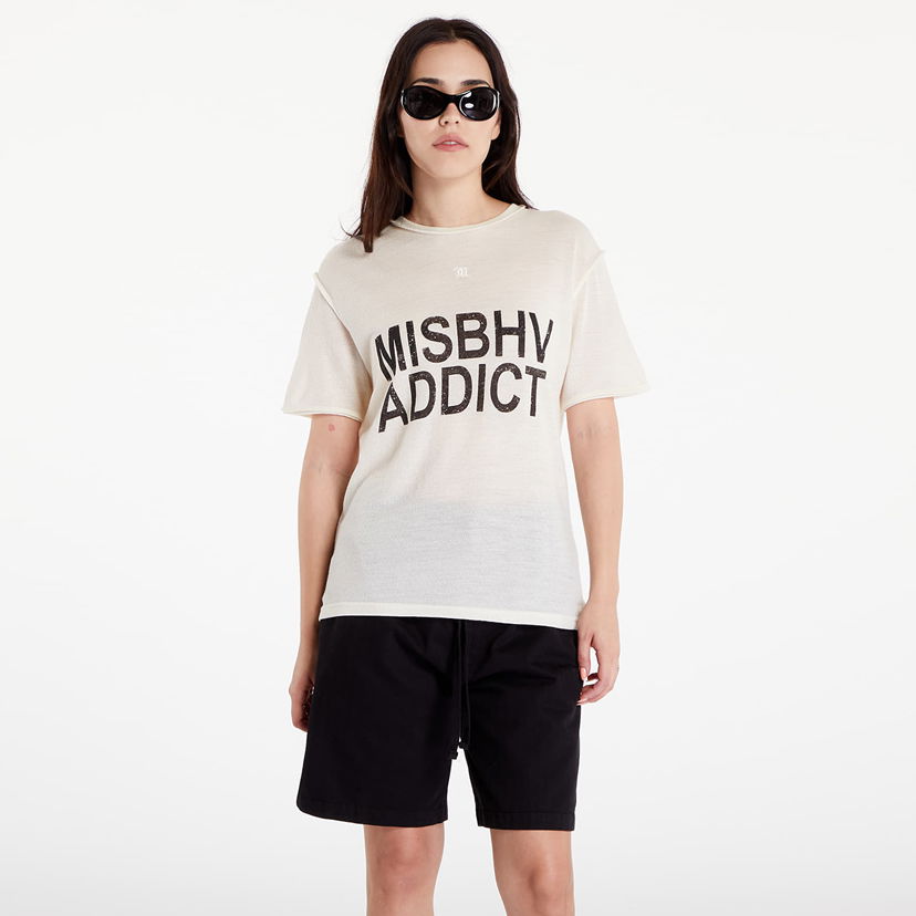 T-paita MISBHV Addict T-Shirt UNISEX Off White Valkoinen | 241M141