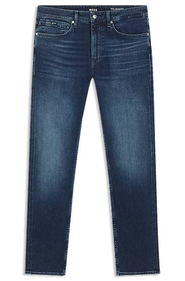 Jeans BOSS Delaware slim-fit jeans in soft-touch denim Sininen | 50549814