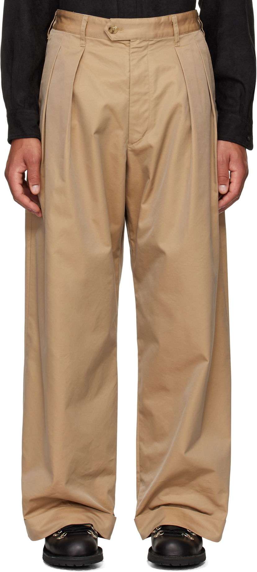 Housut Engineered Garments Oxford Trousers Beige | 24F1F031