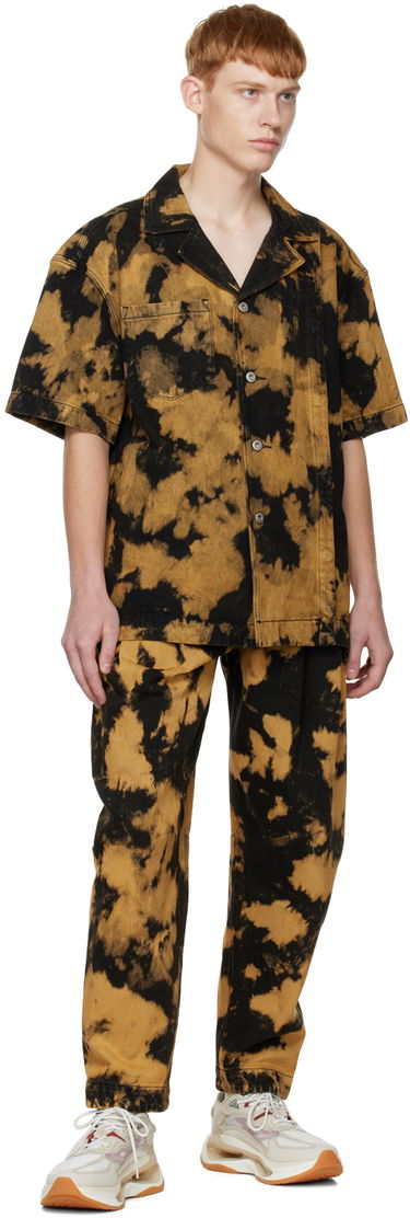 Housut Feng Chen Wang Feng Chen Wang Tie-Dye Pleated Jeans Ruskea | FUF14TR05, 3