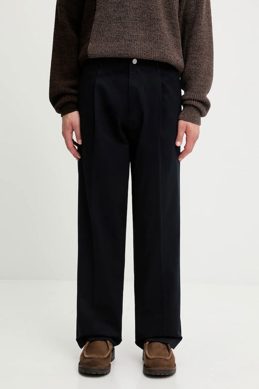 Housut Human Made Human Made SKATER Pleated Trousers Musta | HM30PT013
