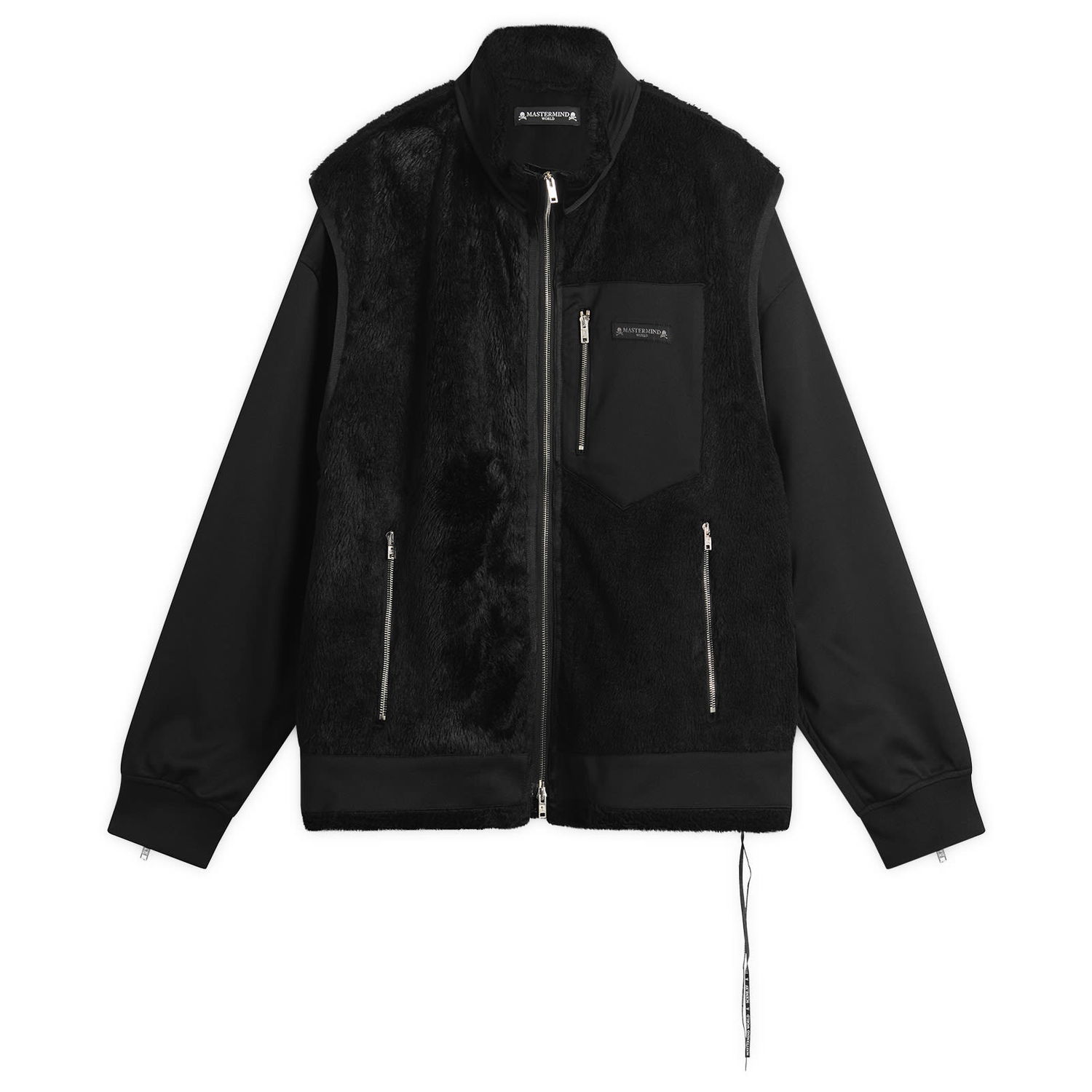 Takki Mastermind WORLD Layered Sherpa Jacket Musta | MW25S15-BL032-905, 1