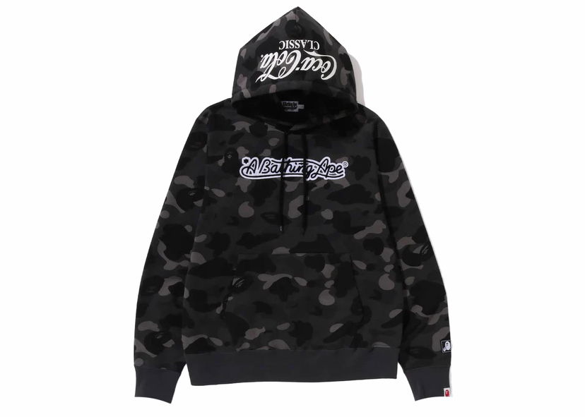 Huppari BAPE BAPE x Coca-Cola Color Camo Ape Head Pullover Hoodie Black Musta | 1J73-114-904
