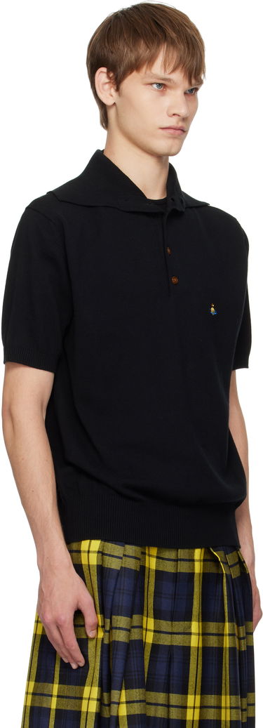 Poolopaita Vivienne Westwood Vivienne Westwood Alex Knit Polo Musta | 2701001P-Y001V-, 1