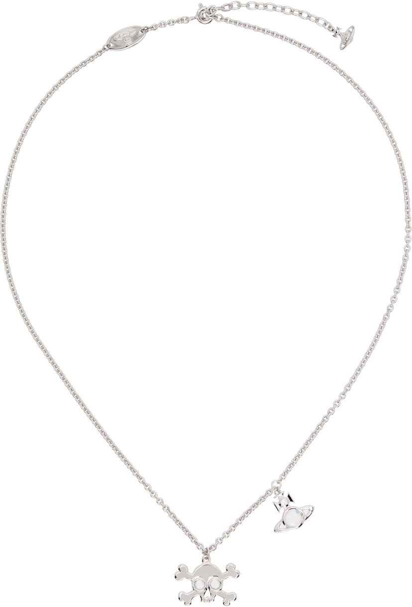Kaulakoru Vivienne Westwood Vivienne Westwood Franky Skull and Orb Pendant Necklace Metallinen | 630203FY-01P102-