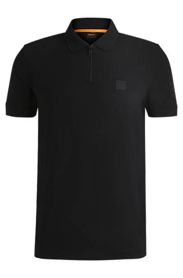 Poolopaita BOSS Slim Fit Stretch Cotton Piqué Polo Shirt Musta | 50537507