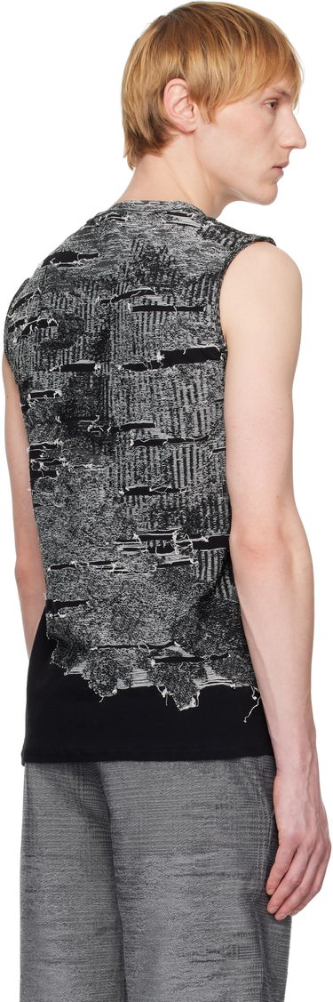 Villapaita Diesel Diesel K-Callisto Distressed Knit Vest Musta | A19222-0AFBV-900, 2