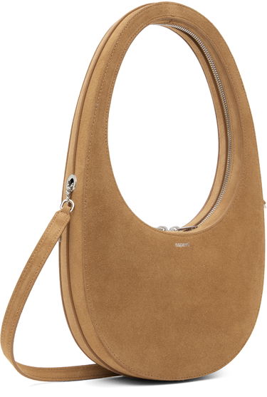 Käsilaukku Coperni Coperni Swipe Suede Crossbody Bag Ruskea | COPBA38F6049, 1