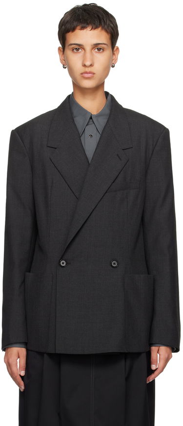 Takki LEMAIRE Soft Tailored Double-Breasted Blazer Musta | JA1017 LF414, 0