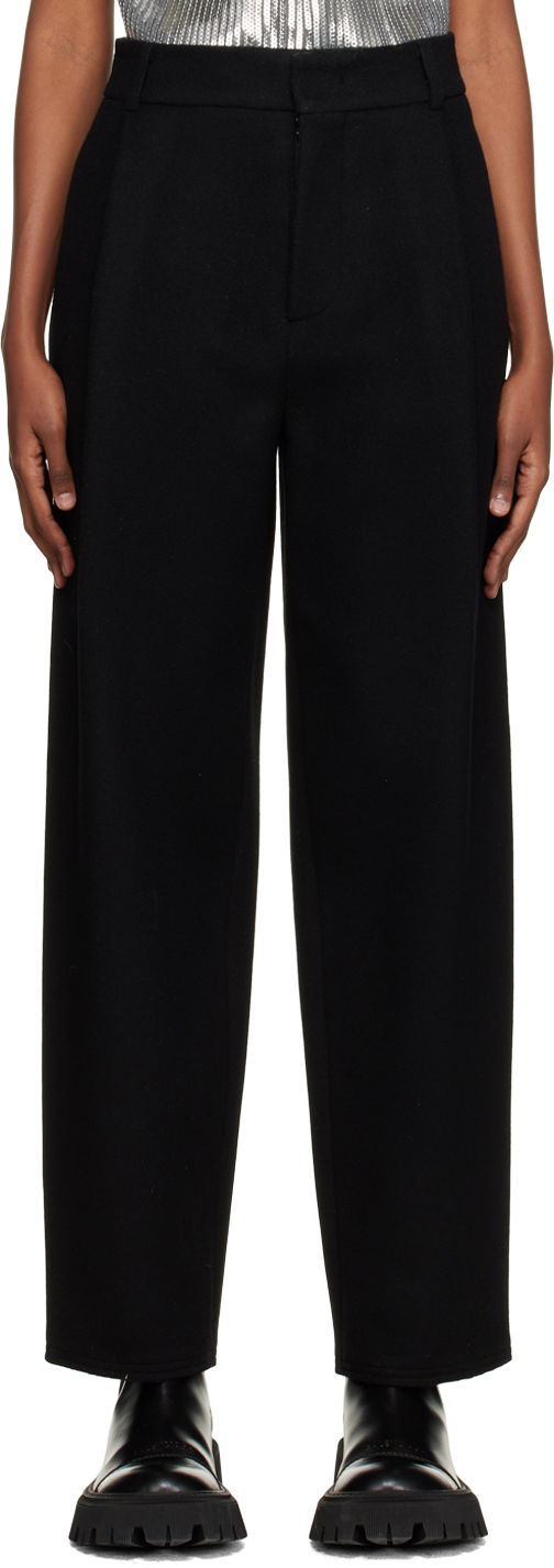 Housut We11done Wide Fit Trousers Musta | WD-PT3-22-231-W-BK