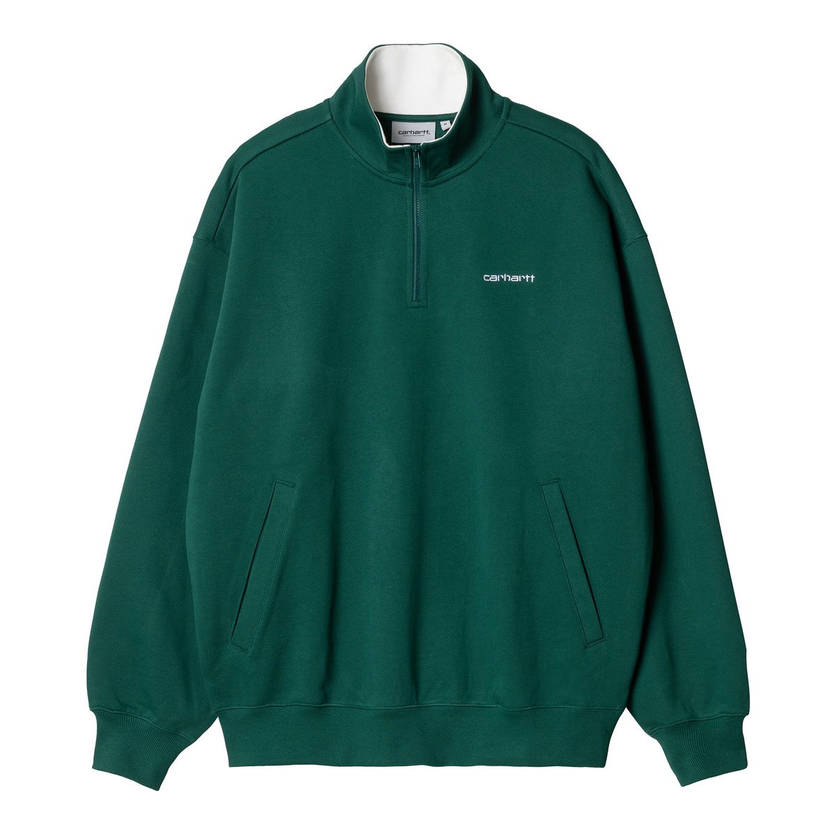Huppari Carhartt WIP L/S Adam Half-zip Sweatshirt Chervil Vihreä | A241017_1XH_XX, 0