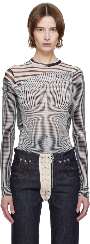 Villapaita Jean Paul Gaultier Jean Paul Gaultier Draped Body Morphing Bodysuit Monivärinen | 25/33-F-BD061-T578-0100, 0