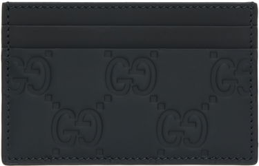 Lompakko Gucci Monogram Card Holder Musta | 771315 AAC0L, 1