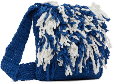 Olkalaukku ADER ERROR Fringe Knitted Shoulder Bag Sininen | BMADSSBA0302BL, 1