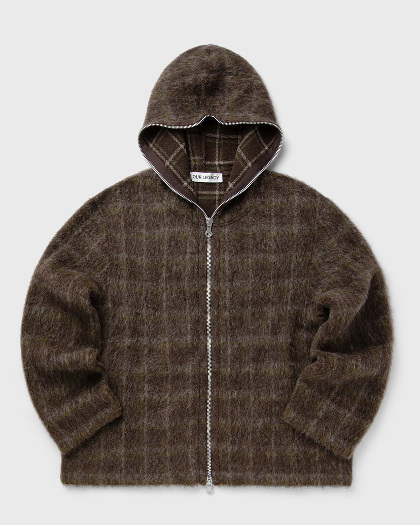 Huppari OUR LEGACY Our Legacy Mohair Zip Hoodie Ruskea | M4256FD