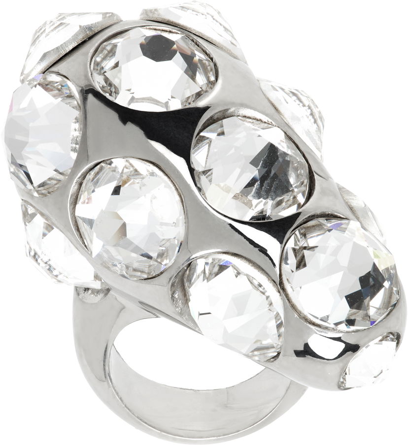 Sormus Acne Studios Acne Studios Crystal Drop Ring Metallinen | C50468-