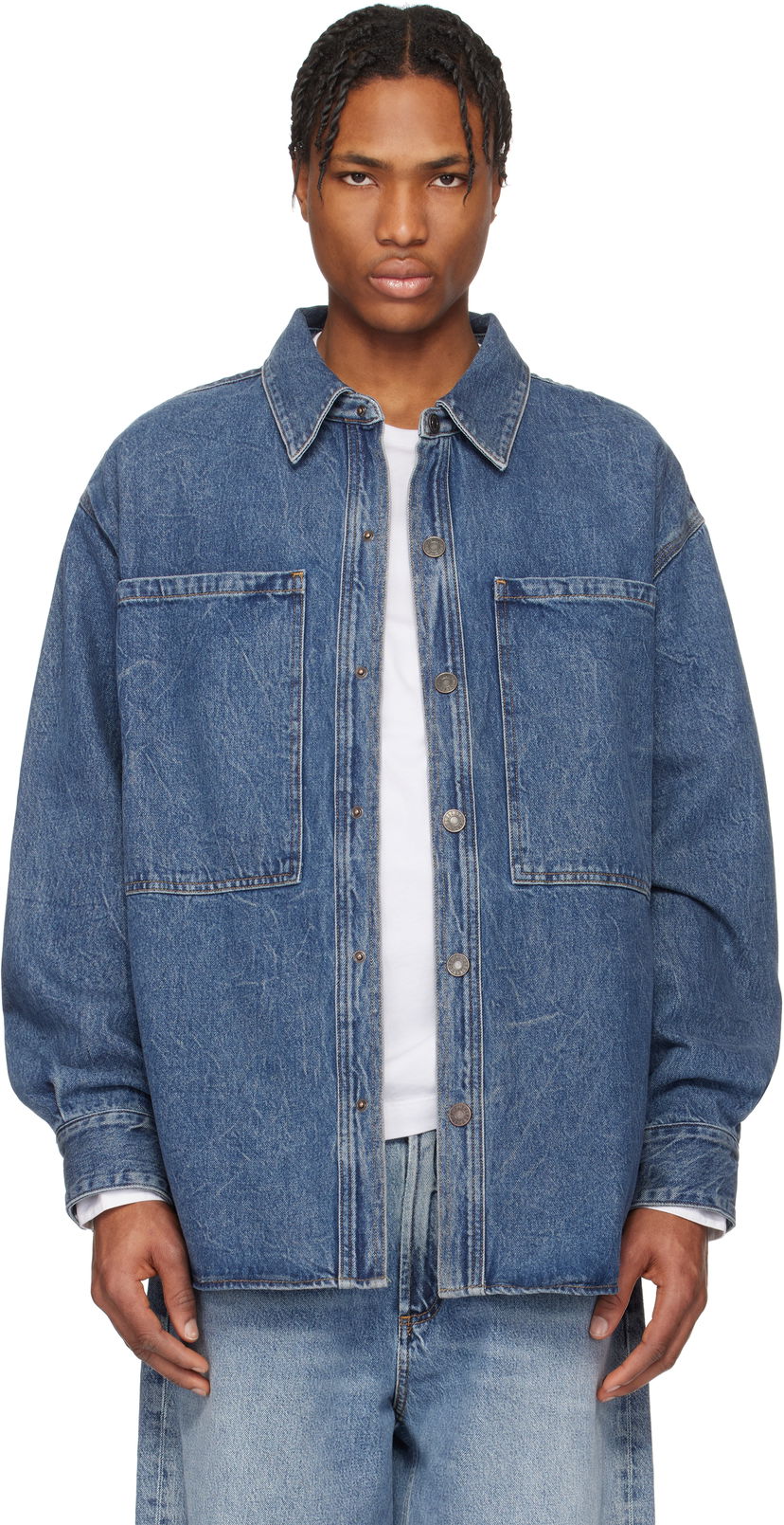 Paita AGOLDE AGOLDE Atticus Denim Jacket Sininen | A4031-1206