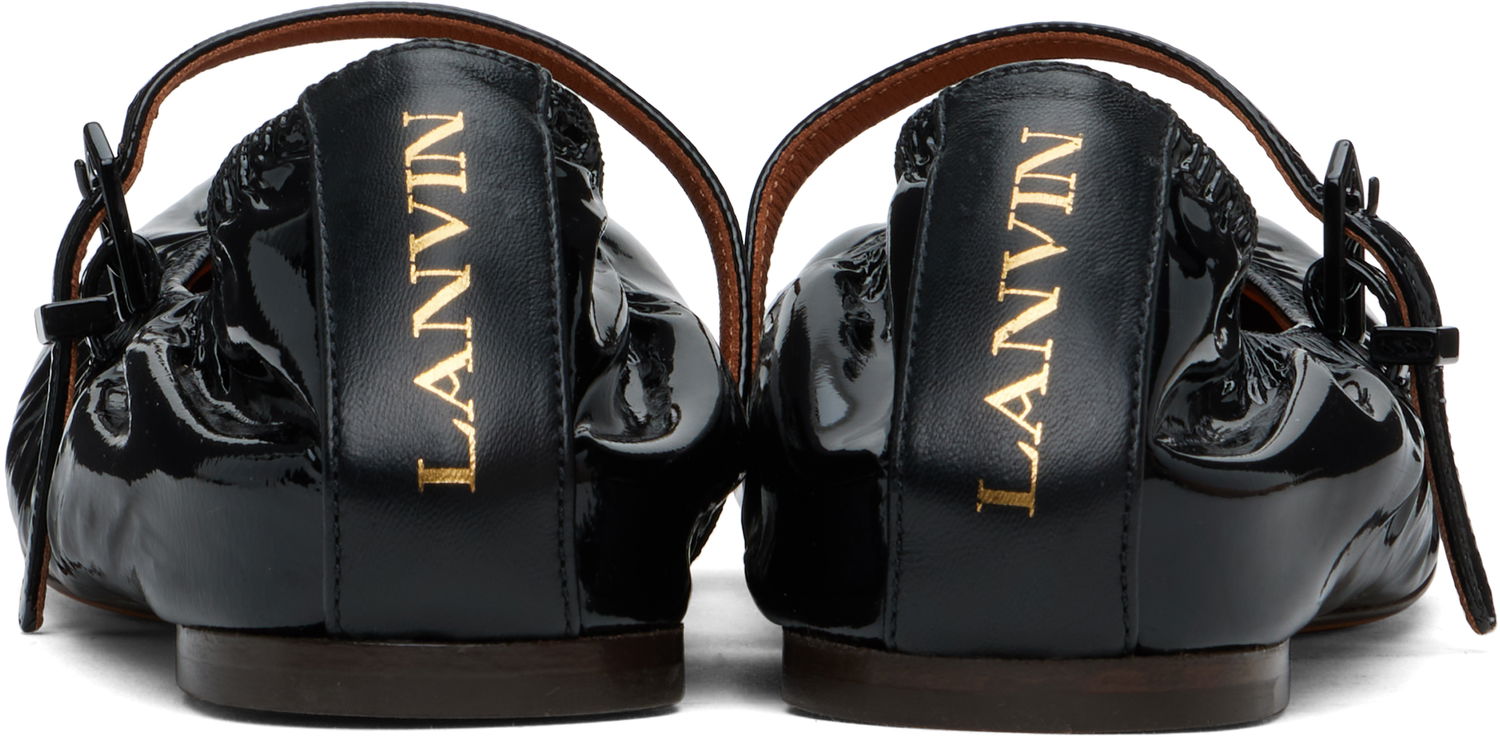 Vaatteet LANVIN Lanvin Mary Jane Glossy Leather Ballerinas Musta | FW-BAMB05-GLOS-H24, 1