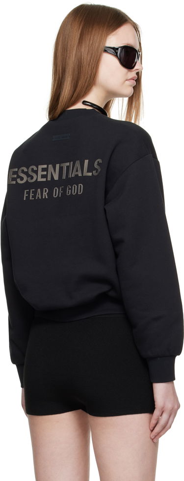 Huppari Fear of God Fear of God ESSENTIALS Classic Fit Crewneck Sweatshirt Musta | 192SP255550FW, 2