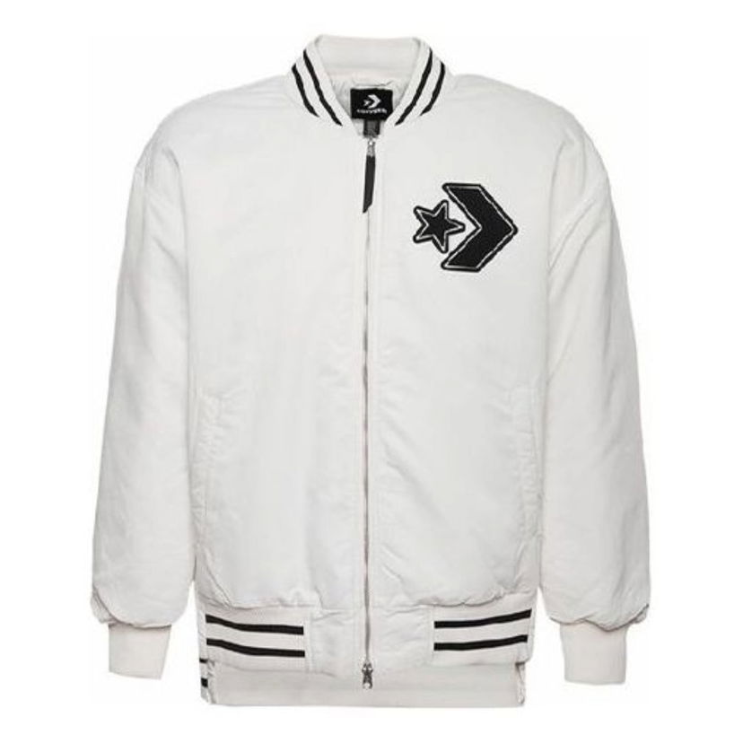Bomber-takki Converse Padded Bomber Jacket Valkoinen | 10019324-A01