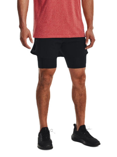 Shortsit Under Armour Peak Woven 2in1 Shorts Musta | 1378604-001