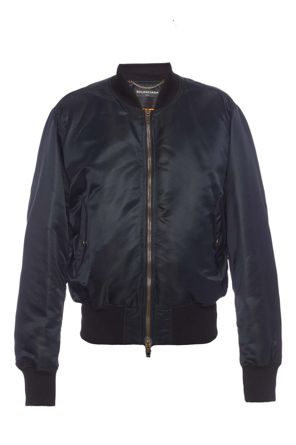 Bomber-takki Balenciaga Paris Bomber Jacket Musta | 486234 TWD13 1000, 0