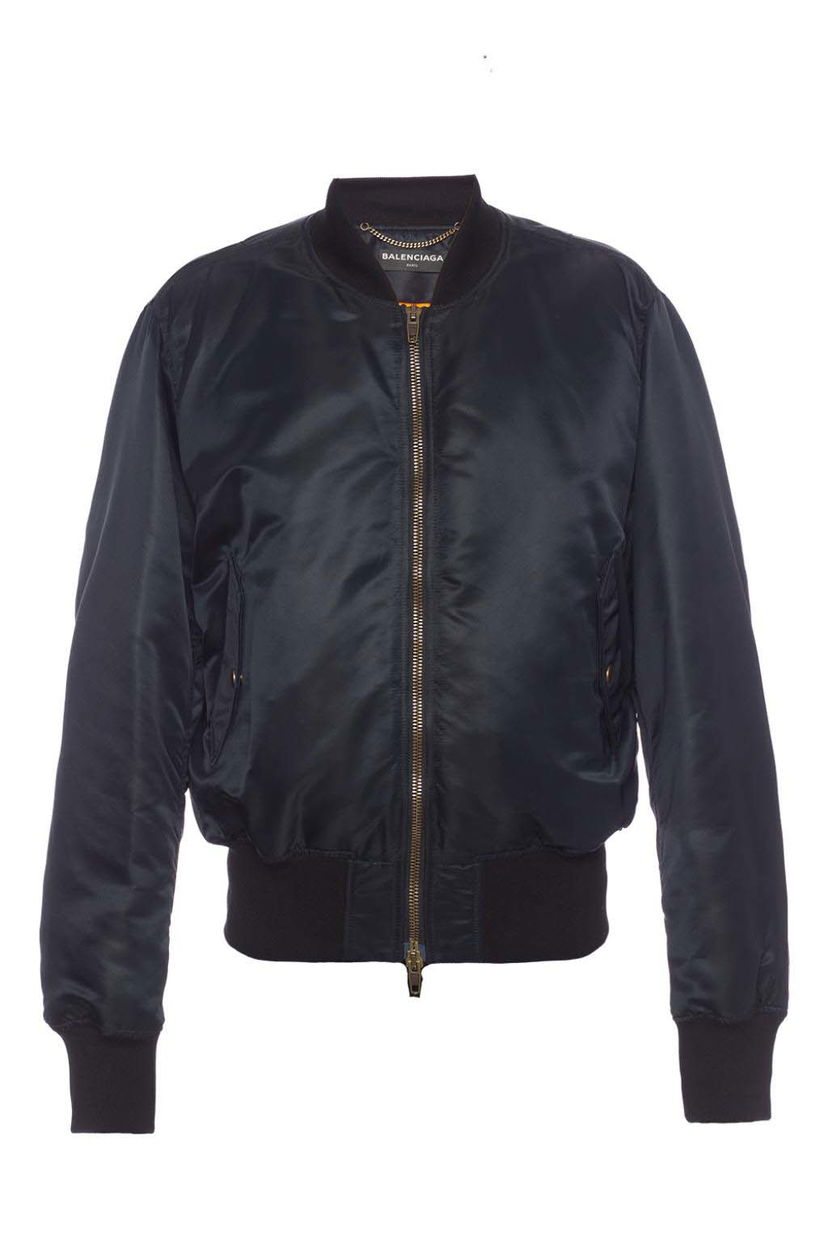 Bomber-takki Balenciaga Paris Bomber Jacket Musta | 486234 TWD13 1000