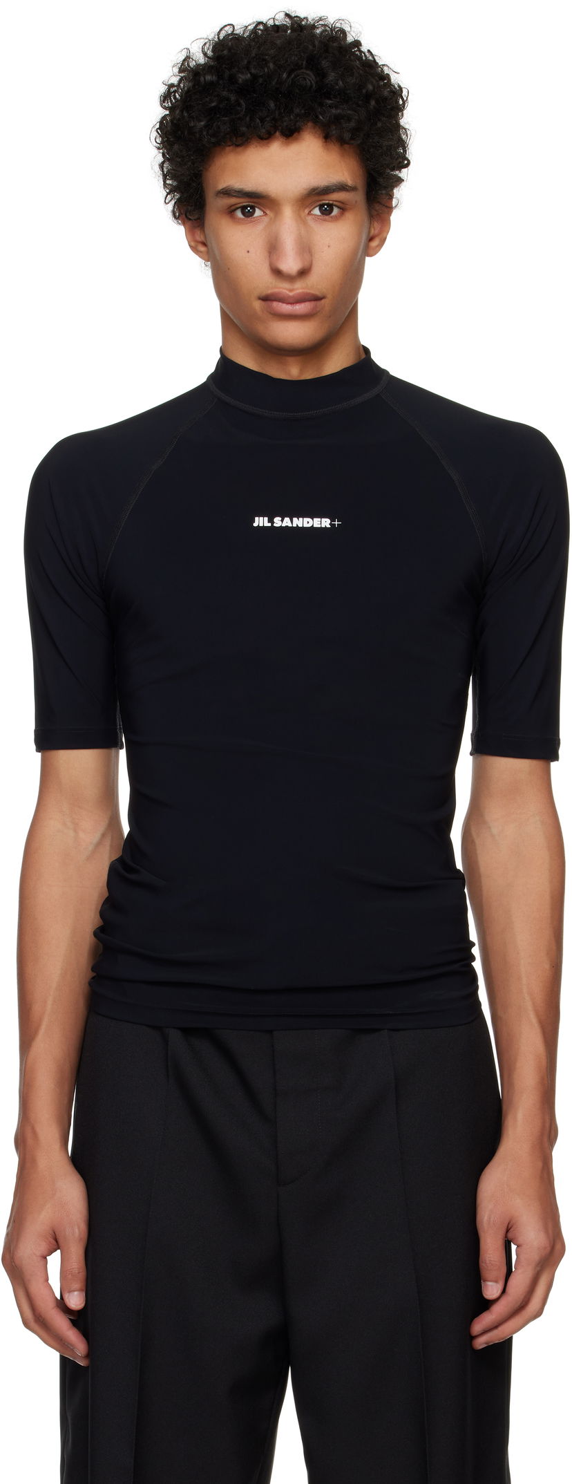 T-paita Jil Sander Jil Sander Surf  T-Shirt Musta | J47NF0002_J20032