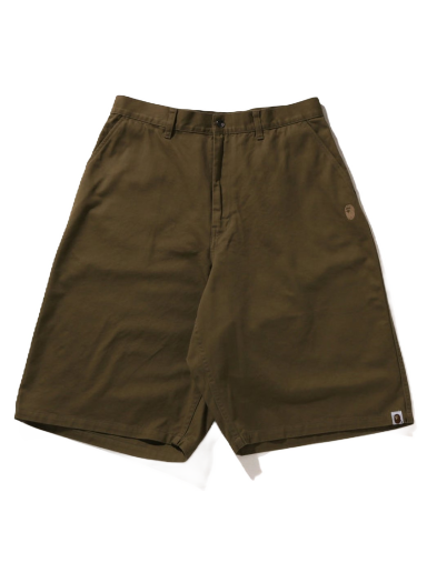 Shortsit BAPE One Point Loose Fit Chino Short Vihreä | 1J30-153-002