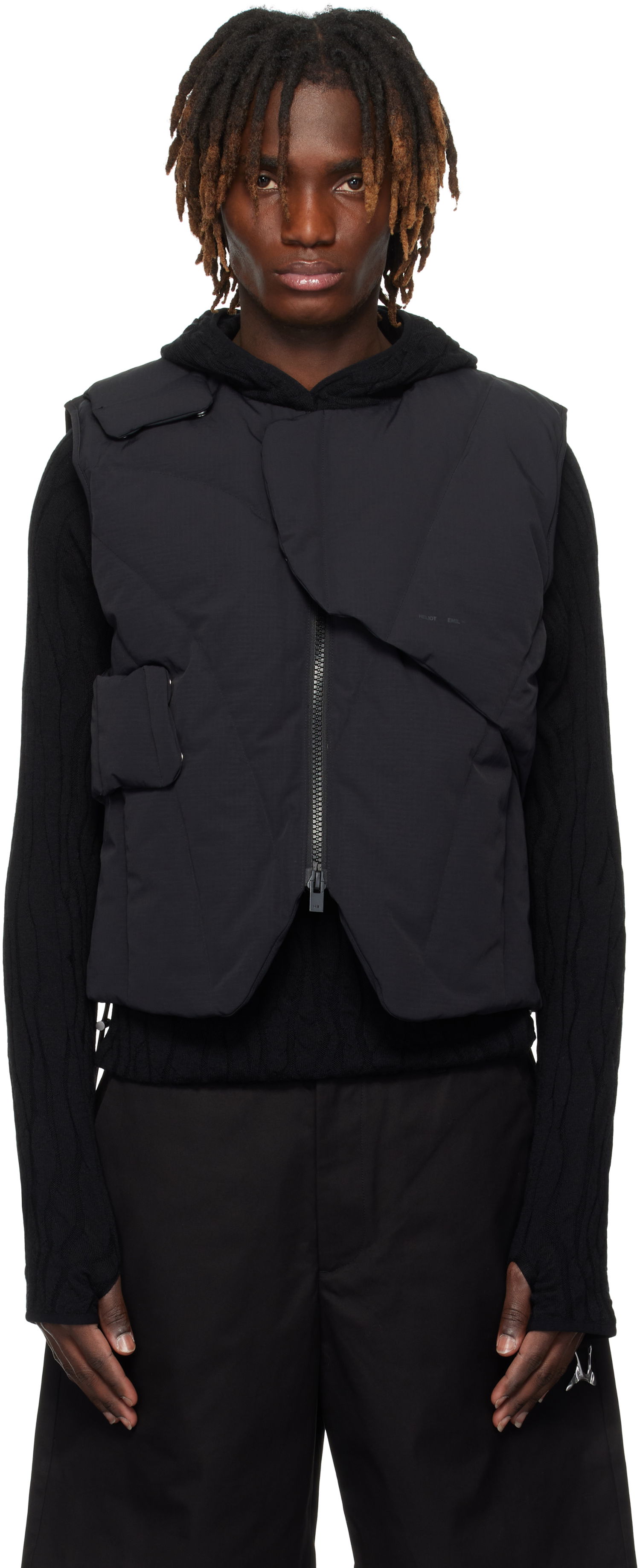 Liivi HELIOT EMIL HELIOT EMIL Layered Down Vest Musta | PRESS25_M_03_003_BLK01_CO, 0