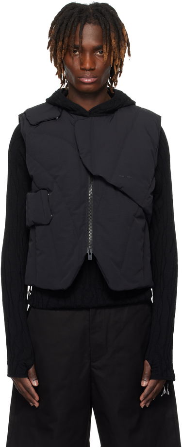 Liivi HELIOT EMIL HELIOT EMIL Layered Down Vest Musta | PRESS25_M_03_003_BLK01_CO, 0