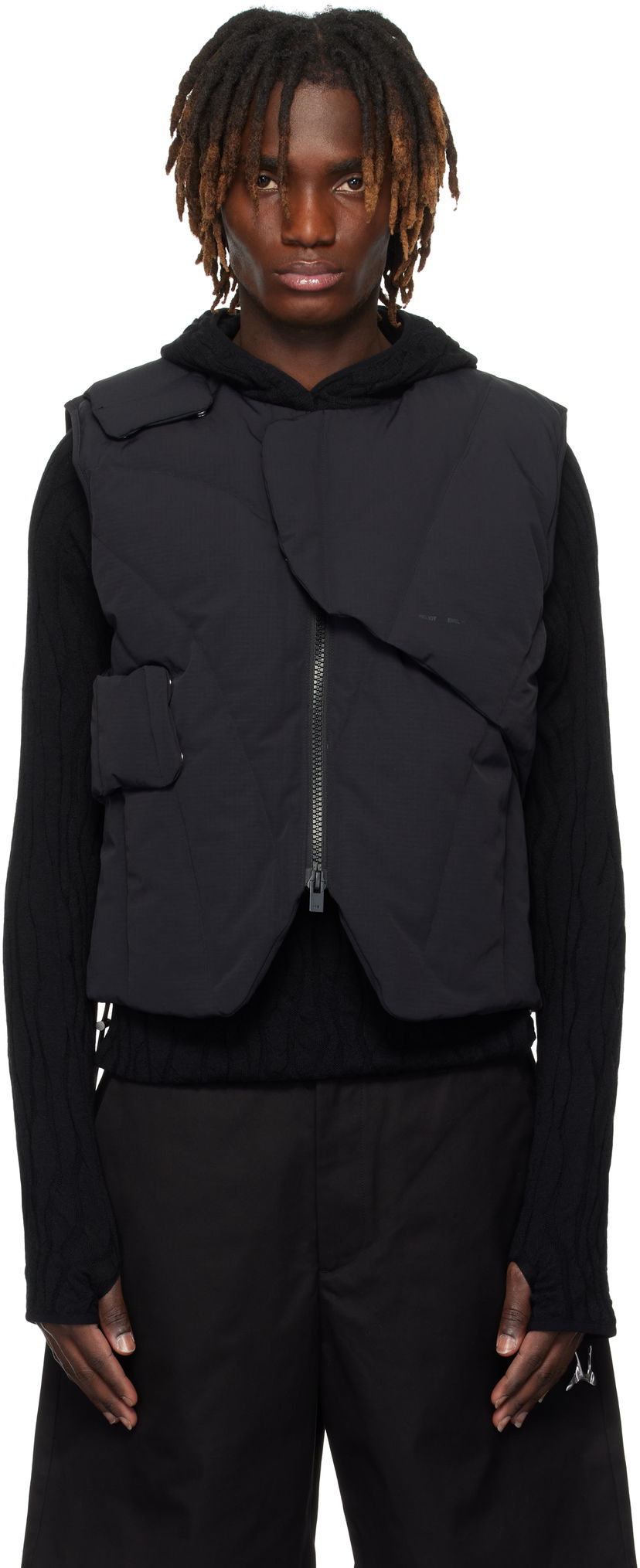 Liivi HELIOT EMIL HELIOT EMIL Layered Down Vest Musta | PRESS25_M_03_003_BLK01_CO